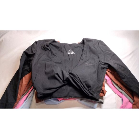 Peachy Bunz LS Crop Shirts Size Small 7 Total Lot Various Colors - Picture 1 of 11